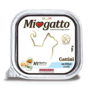 Miogatto umido di vitello per gattini 100gr