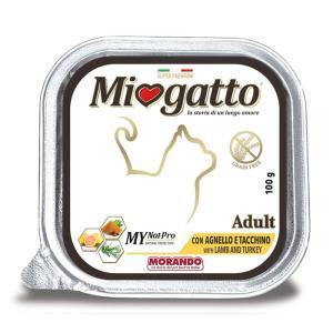 Miogatto adult con agnello e tacchino per gatti 100gr