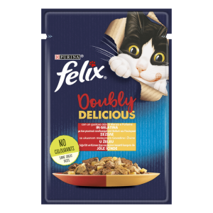 Felix le ghiottonerie cat con manzo e pollame 100gr