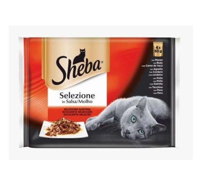 sheba-selezione-carne-per-gatti-4x85gr