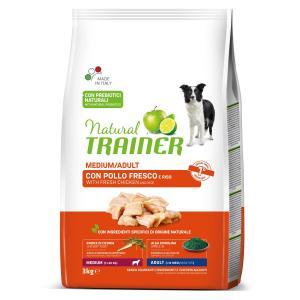 Natural  medium adult dog crocchette pollo e riso 3kg