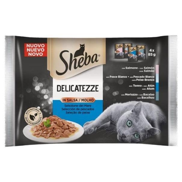 sheba-delicatezze-salsa-pesce-per-gatti-4x85gr