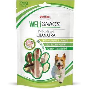 Welisnack delicatezze all'anatra per cani 75gr