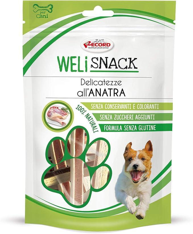 record-welisnack-delicatezze-all'anatra-per-cani-75gr