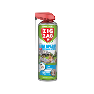 Insetticida ziga zag acti zanza spray aria aperta 2in1 esterni ed interni 500ml