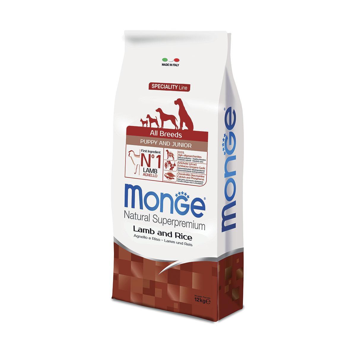 monge-all-breeds-puppy&junior-crocchette-agnello-con-riso-2,5kg