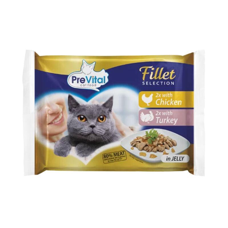 prevital-multipack-cat-jelly-bocconcini-pollo-e-tacchino-4x85gr