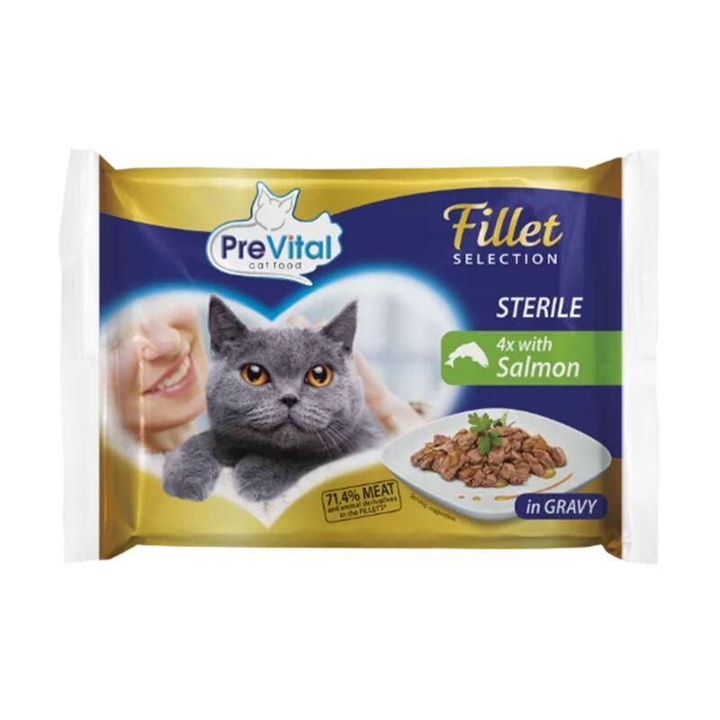 prevital-multipack-cat-sterilizzato-bocconcini-salmone-4x85g