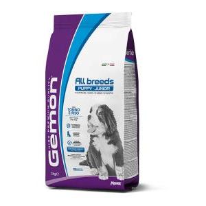 Gemon all breeds dog puppy and junior crocchette con tonno e riso 3 kg