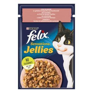 Felix sensations jellies cat  con salmone 85gr