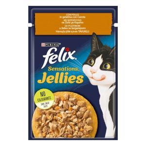 Felix sensations jellies cat con pollo e carote 85gr