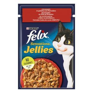 Felix sensations jellies cat con manzo 85gr