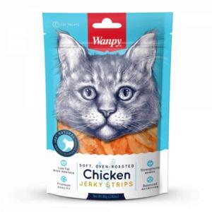 Snack wanpy straccetti di pollo per gatti 80gr