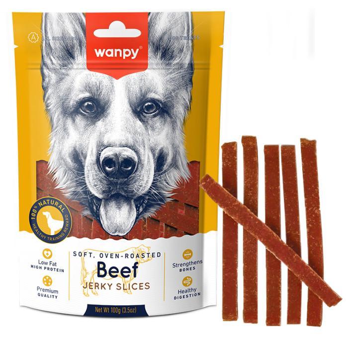 wanpy-snack-dog-strisce-di-manzo-essiccata-jerky-slices-100gr