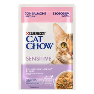 Cat chow sensitive salmone e zucchine 85gr