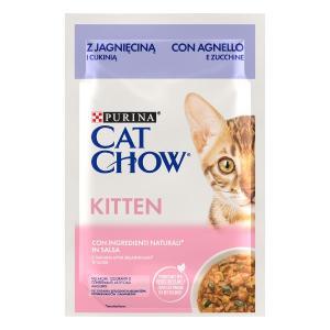 Cat chow kitten agnello con zucchine 85gr