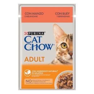 Cat chow adult con manzo e melanzane 85gr