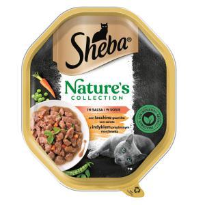 Nature's collection in salsa con tacchino guarnito con carote per gatti 85gr