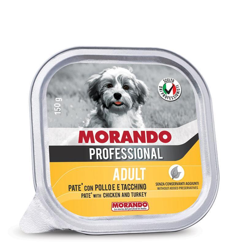 morando-professional-adult-dog-patu00e8-con-pollo-e-tacchino-150gr