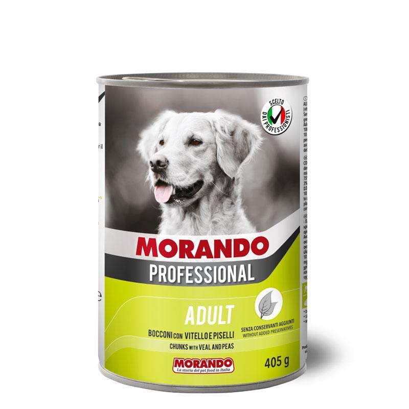 morando-professional-adult-cane-bocconi-con-vitello-e-piselli-405-gr