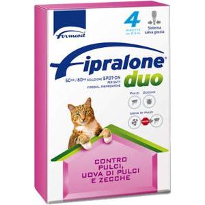 Fipralone duo spot on 4 pipette per gatti 0,5ml da 50mg