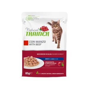 Cat natural  adult bocconcini in salsa con manzo 85gr