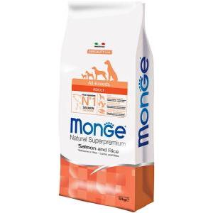 Natural superpremium all breeds adult dog monoprotein crocchette salmone con riso 12 kg