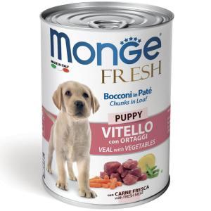 Bocconi in patè cane puppy gusto vitello  400gr