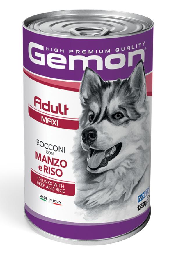 gemon-maxi-adult-dog-bocconi-con-manzo-e-riso-1250gr