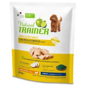 Natural  small&toy/adult dog crocchette con pollo e riso 800gr