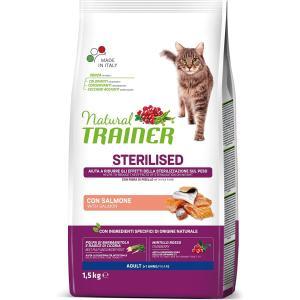 Natural  sterilizzato crocchette gatto con salmone 1,5kg