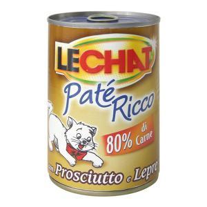 Lechat patè ricco con prosciutto e lepre per gatti 400gr