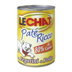 Lechat cat patè ricco con fegatini di pollo 400gr