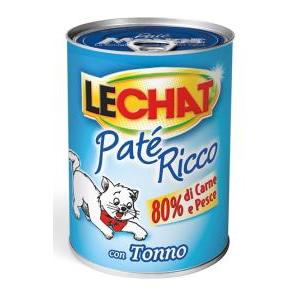 Lechat pate' ricco con tonno per gatti 400gr