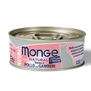 Natural tonno e pollo con gamberi 80gr