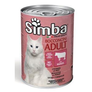 Simba cat adult bocconcini con manzo 415gr