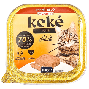 Kekè adult patè con vitello per gatti 100gr