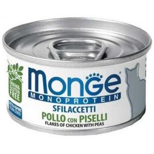 Cat monoprotein sfilaccetti pollo con piselli 80gr