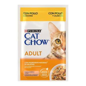 Cat chow adult pollo e zucchine in gelatina 85gr