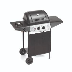 Barbecue double cooking gas+roccia lavica cm 98x43 h.100cm