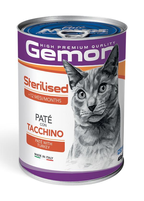 gemon-cat-sterilised-patu00e8-con-tacchino-400gr