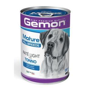 Gemon dog mature patè light con tonno 400 gr