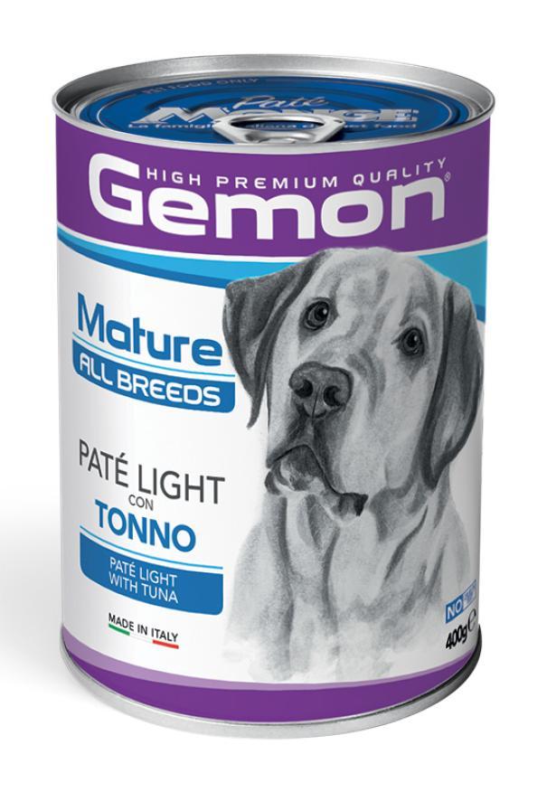 gemon-dog-mature-patu00e8-light-con-tonno-400-gr