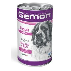 Gemon maxi adult dog bocconi con maiale e riso 1250gr