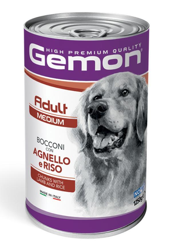 gemon-dog-adult-medium-bocconi-con-agnello-e-riso-1250gr