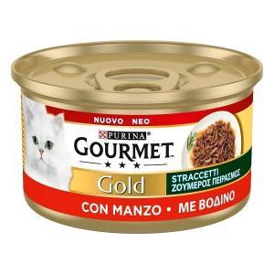 Gourmet gold gatti straccetti con manzo 85 gr