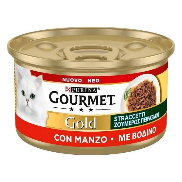 purina gourmet gold gatti straccetti con manzo 85 gr - foto 1