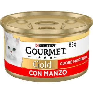 Gourmet gold gatti cuore morbido con manzo 85 gr