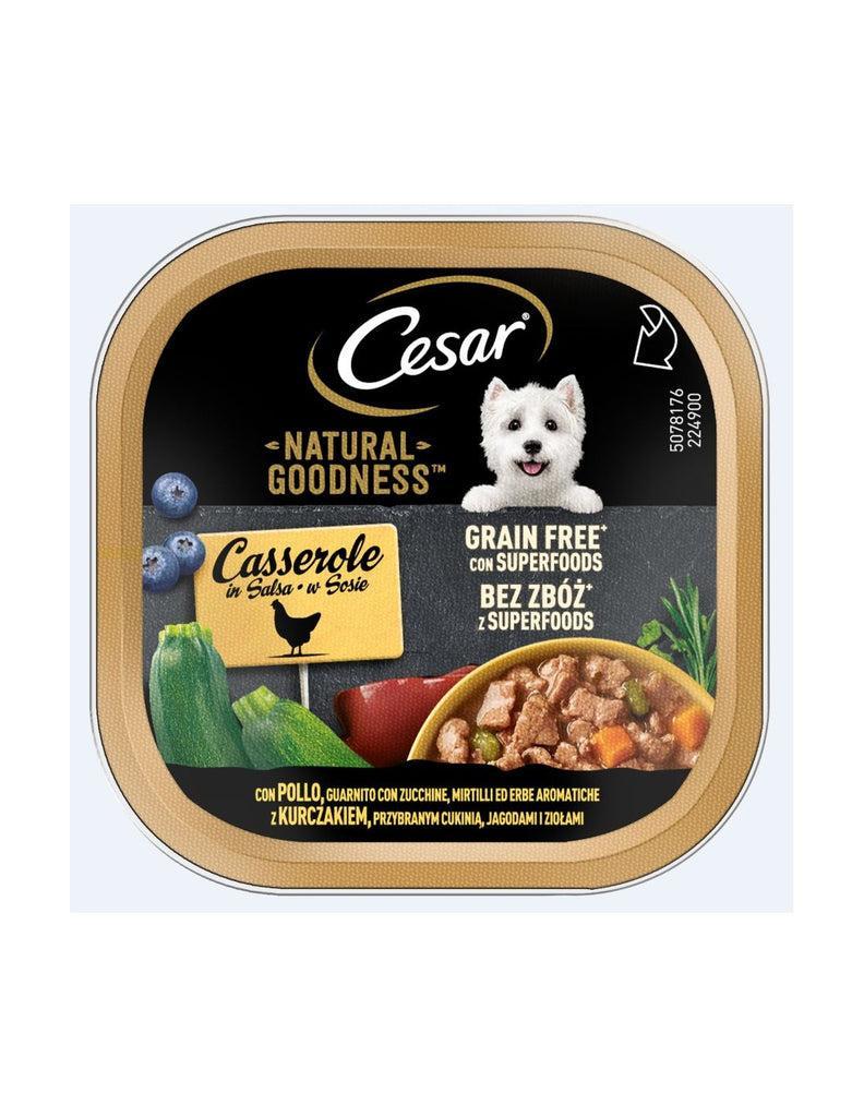 cesar-natural-goodness-casserole-con-pollo,-zucchine-ed-erbe-aromatiche-per-cani-100-gr