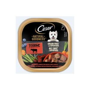 Natural goodness terrine con manzo, fagiolini,carote e mirtilli per cani 100 gr